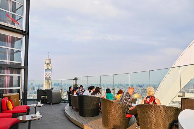 曼谷高空酒吧 | Red Sky Bar  55楼360度高空景观餐厅！